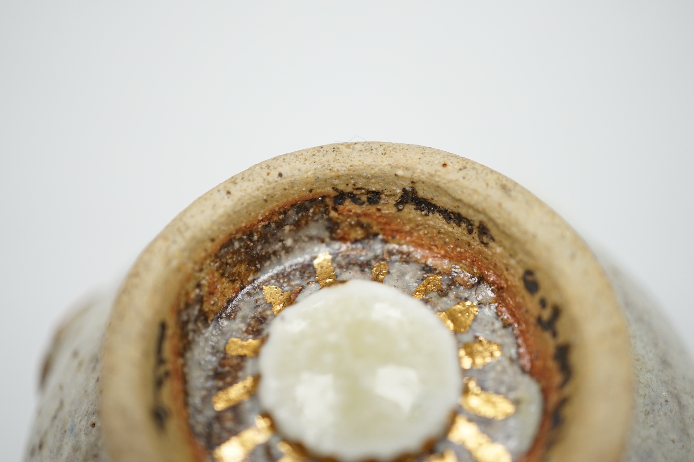 Eric James Mellon (1925-2014) - a studio pottery tea bowl no.7979, 7cm tall